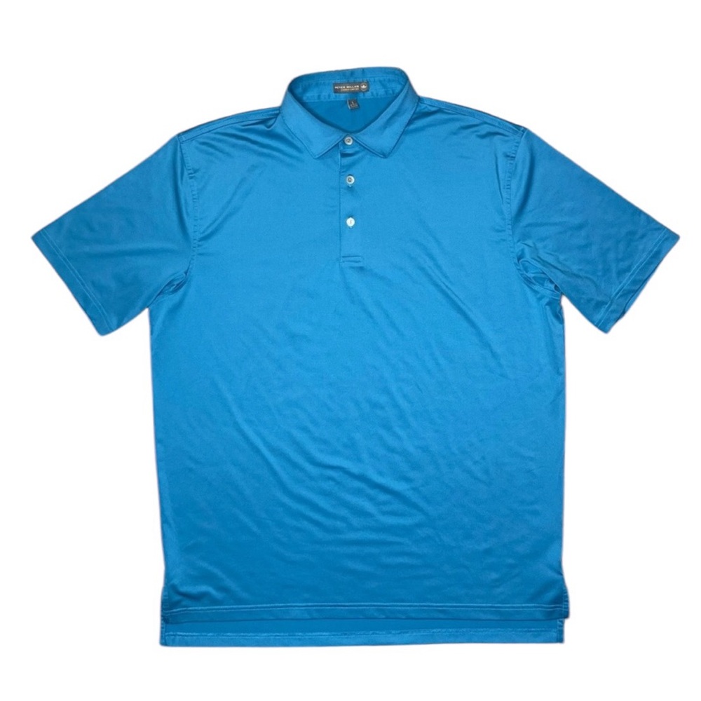 Peter Millar Men's Bright Blue Performance Polo